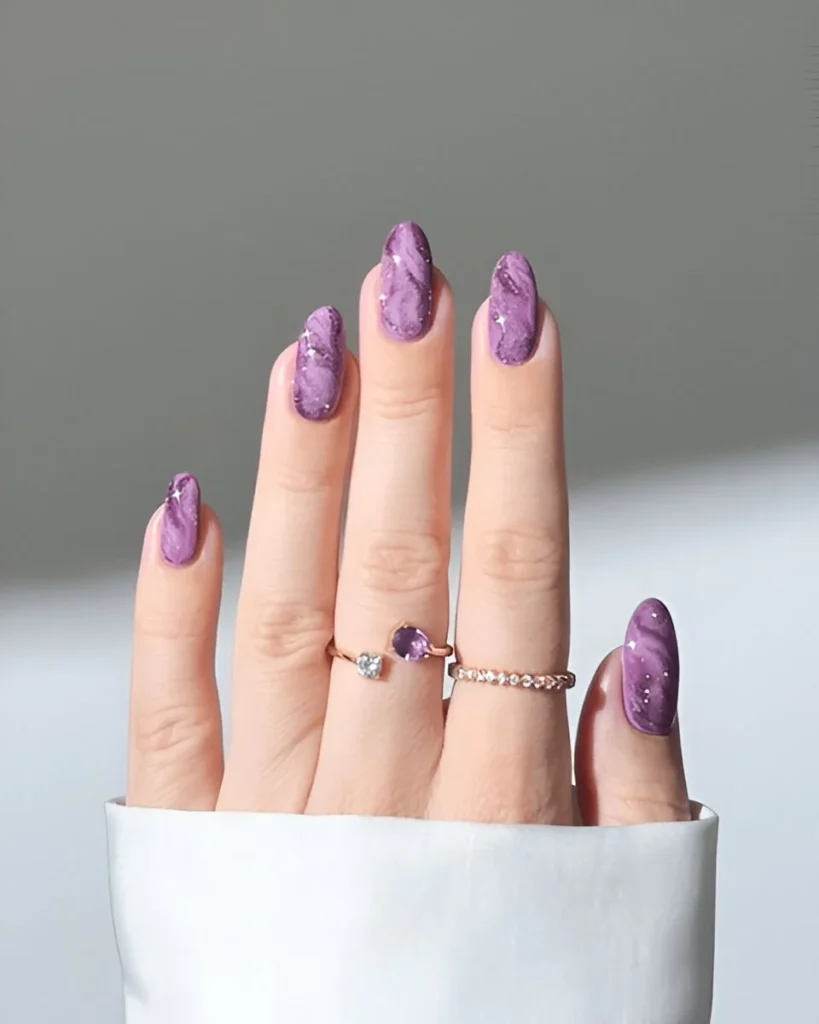 purple nail