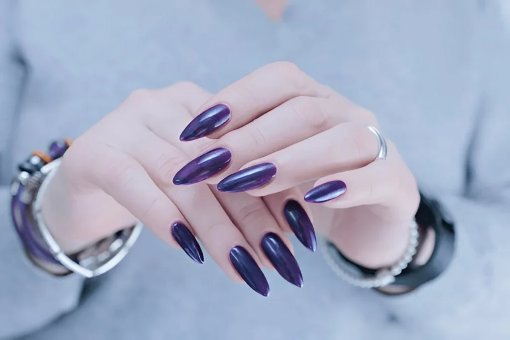purple nail