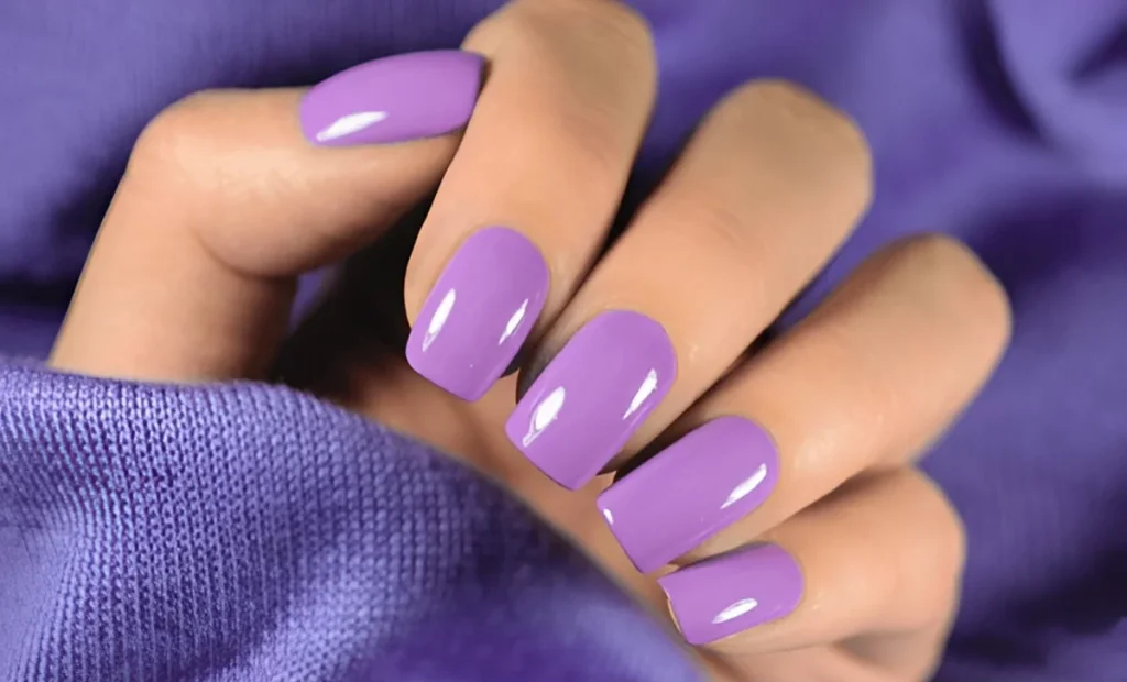 purple nail
