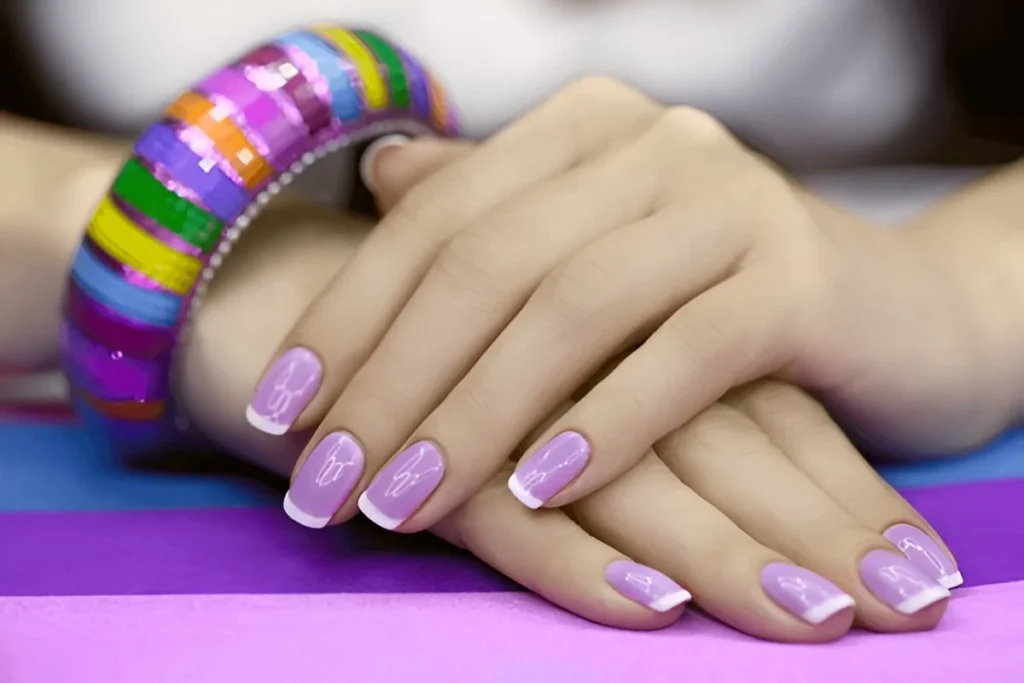purple nail