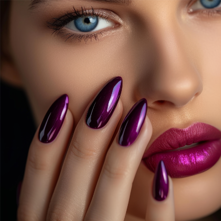 purple nails