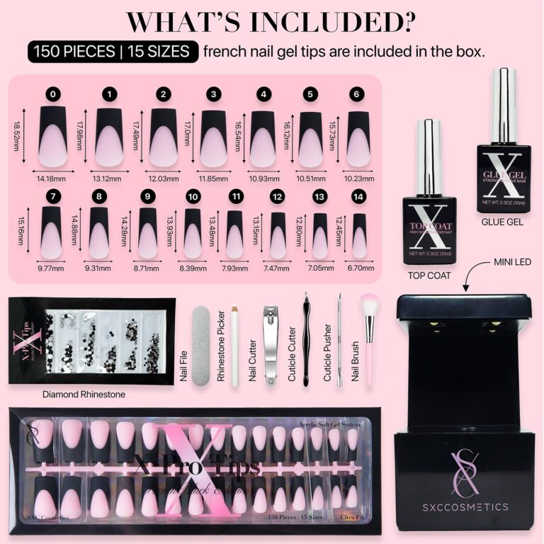 French Tip Press On Nails