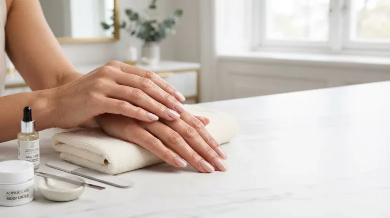 How to Take Care of Acrylic Nails with moisturizing nail care